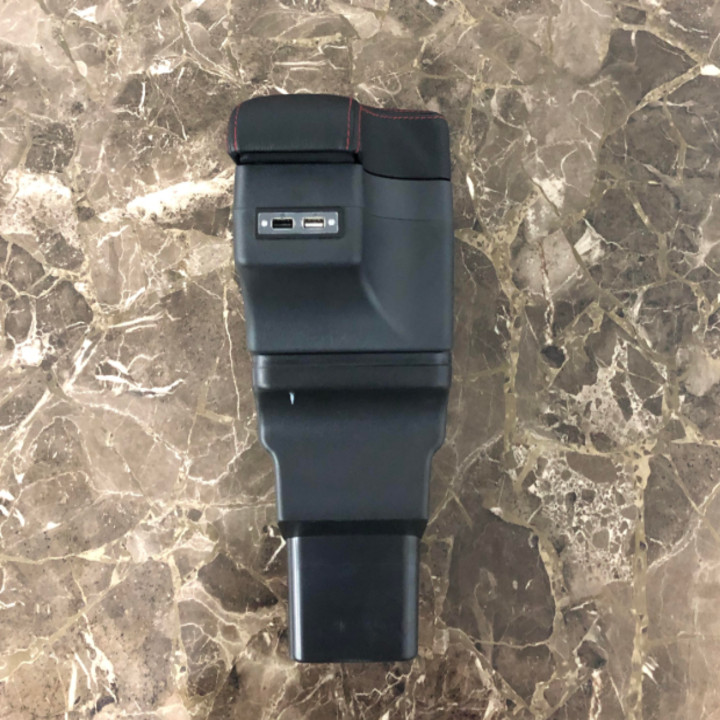 Hộp tỳ tay ô tô, xe hơi cao cấp dùng cho xe Hyundai i10 tích hợp 6 cổng USB