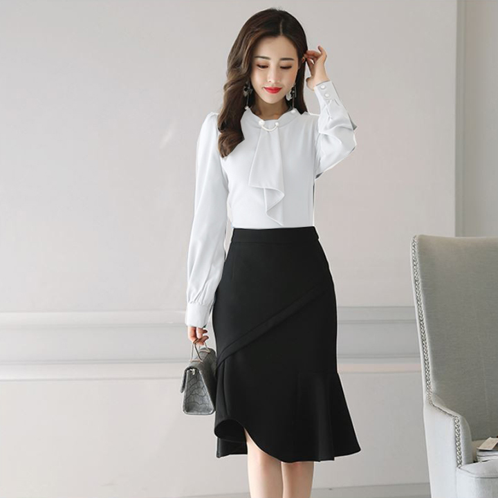 Chân váy đuôi cá phong cách công sở chất liệu vải co giản tốt, thoáng mát Storevanshop CV0015