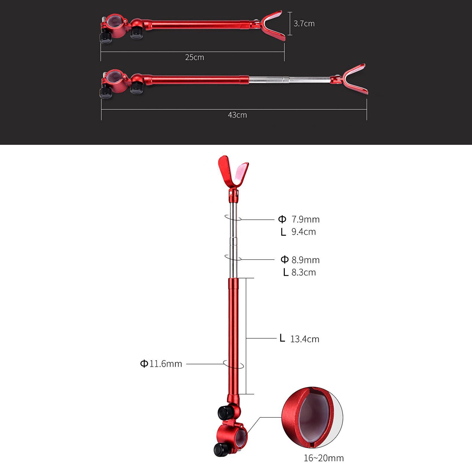Fishing Rod Bracket Holder Pole Bracket Rack Extending Rod Rest Adjustable