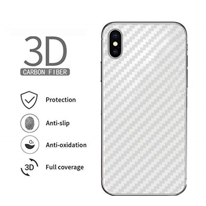 Miếng dán lưng chống trầy cho iPhone X vân Carbon