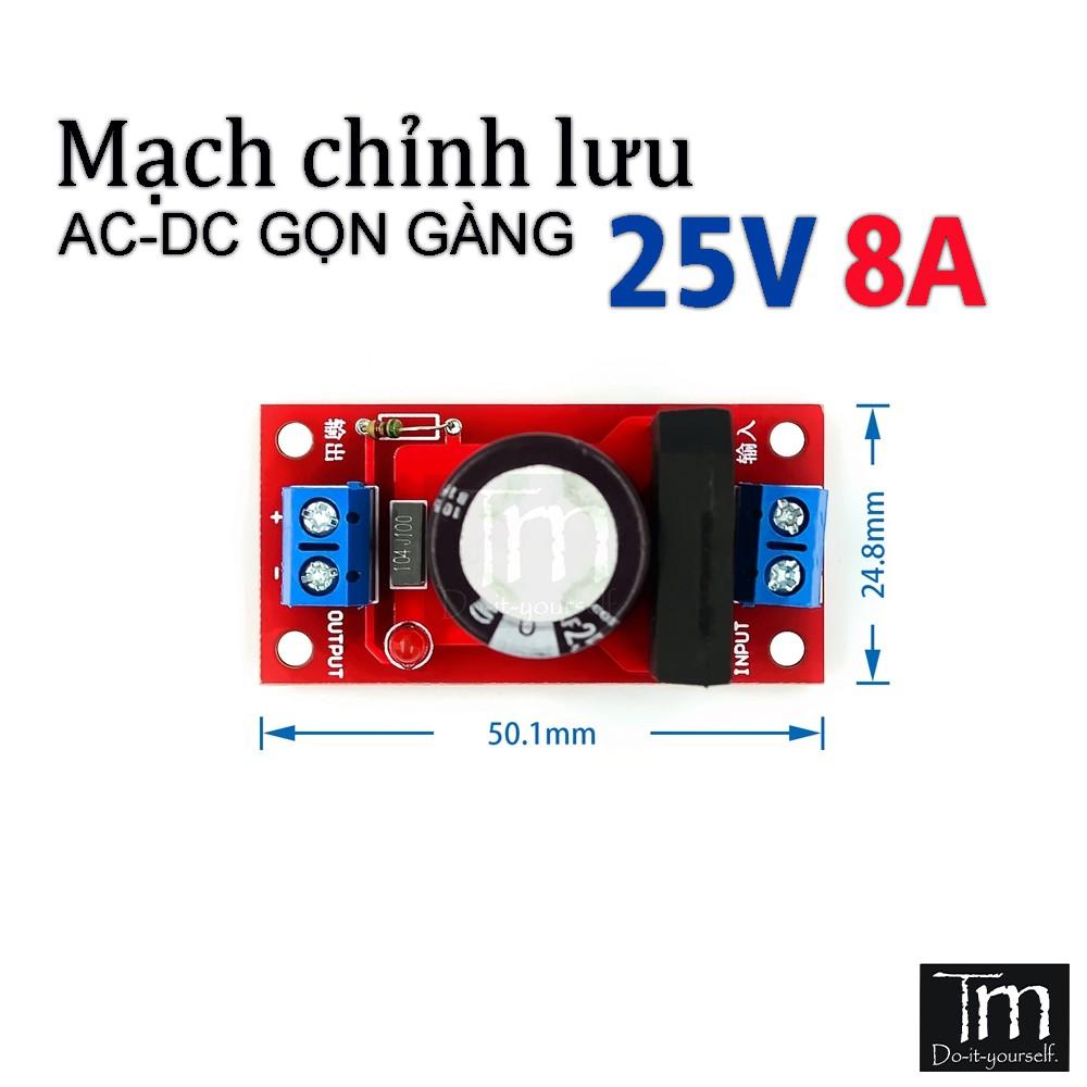 Mạch Chỉnh Lưu Cầu AC-DC 8A 25V