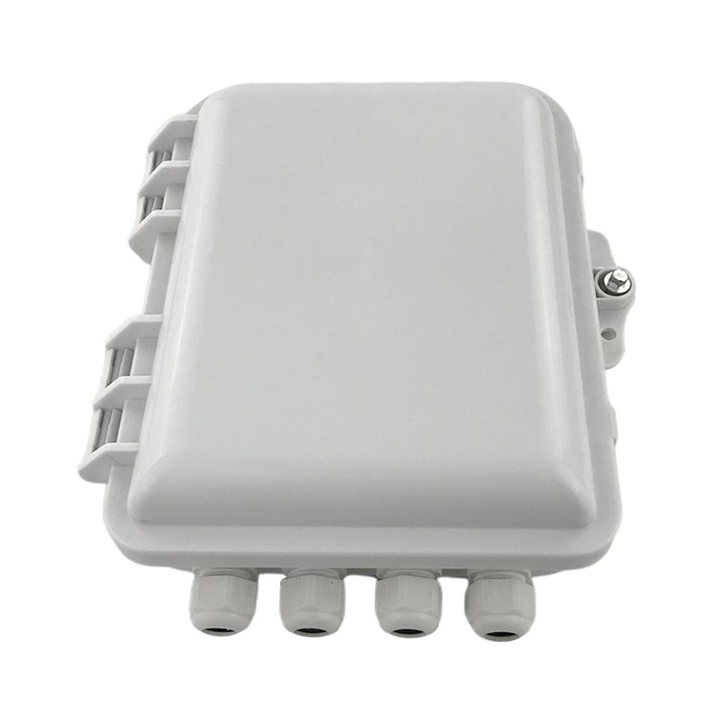 12 Core FTTH Fiber Optic Distribution Box, Terminal Box ABS FTTH Terminal Box for Outdoor Indoor, Rainning-proof, Waterproof