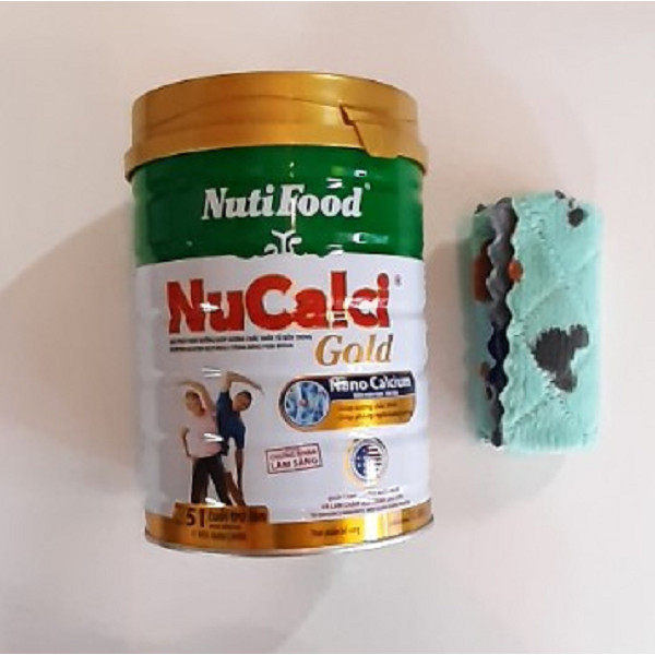 Sữa Bột Nucalci Gold 51 Tuổi Trở Lên (Lon Thiếc 800g) - tặng khăn lau đa năng mềm mịn, thấm hút tốt.