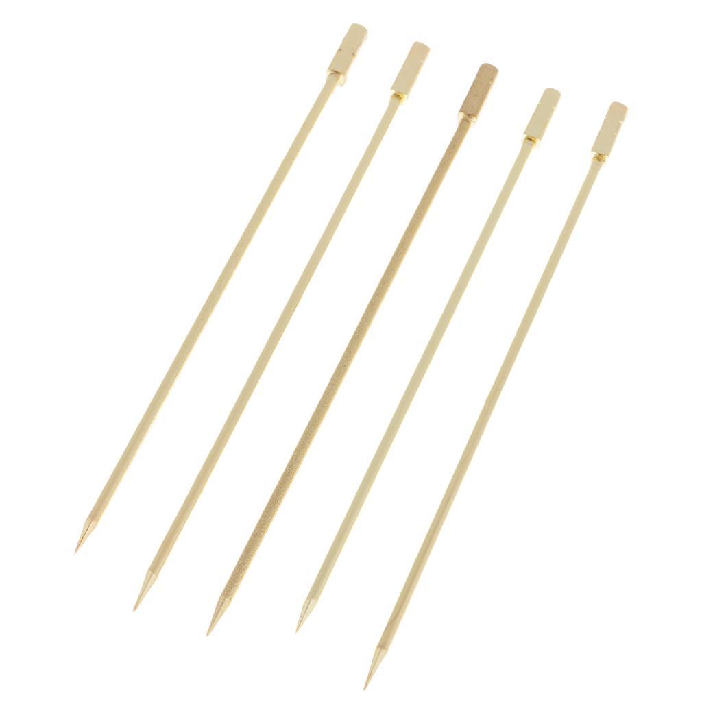 2-4pack 5Pcs/set Stainless steel Cocktail Picks Cocktail Fruit Sticks Bar Tools