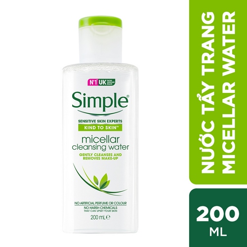 Conbo Sữa rửa mặt Simple Moisturising Facial 150ml + Nước Tẩy Trang Simple Micellar Water 200ml