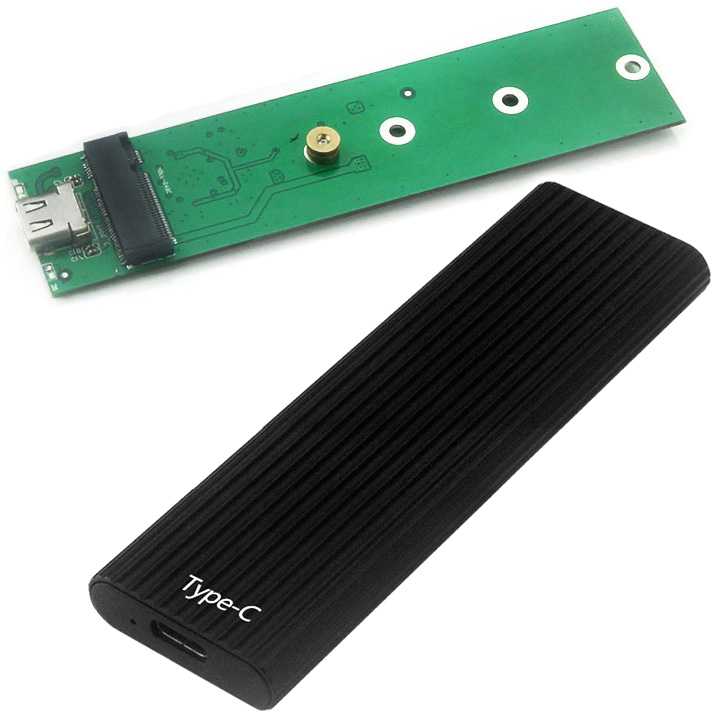 Box ổ cứng SSD M.2 PCIe NVMe USB3.1 type-C - BX43