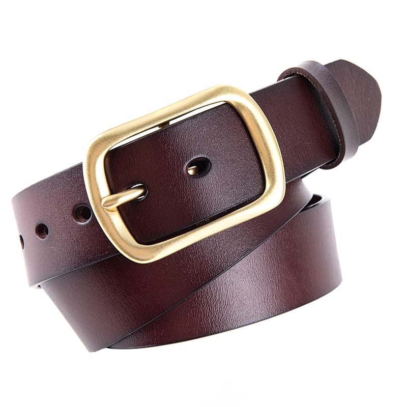 Thắt Lưng Da Nam, Dây Nịt Da Bò Cao Cấp Dành Cho Nam 3.8cm , 1 Lớp, Khóa Đồng