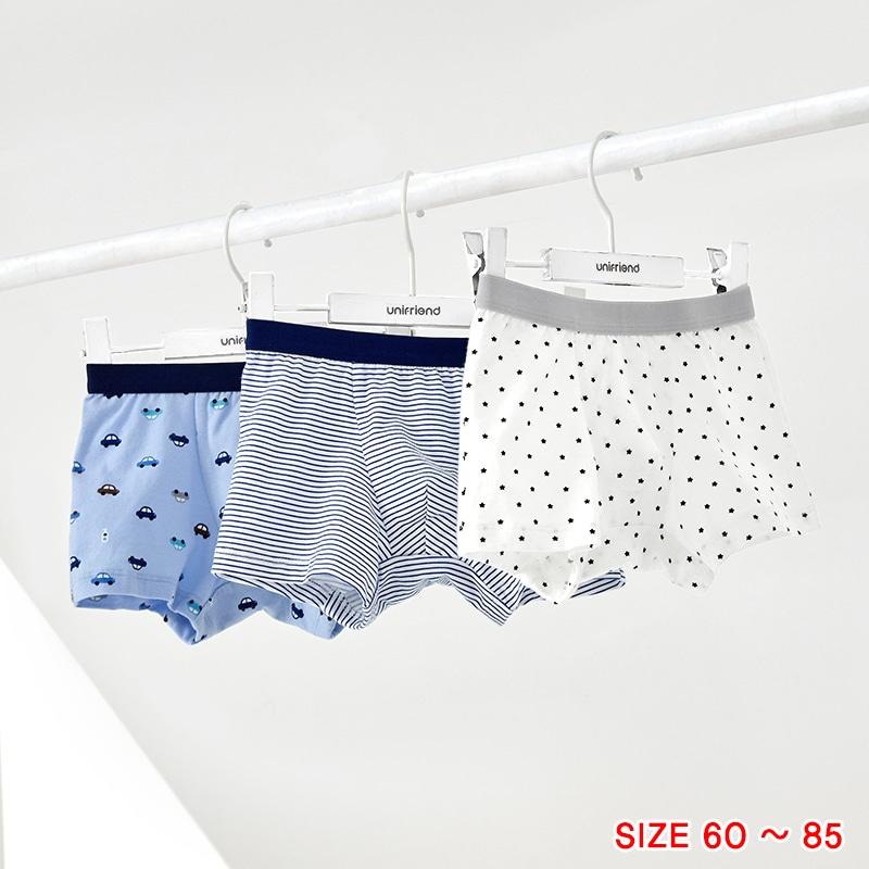 Set quần chip đùi cotton spandex cho bé trai Unifriend Hàn Quốc