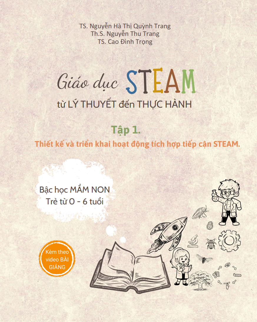 SÁCH GIÁO DỤC STEAM TỪ LÝ THUYẾT ĐẾN THỰC HÀNH - TẬP 1: THIẾT KẾ VÀ TRIỂN KHAI HOẠT ĐỘNG TÍCH HỢP TIẾP CẬN STEAM