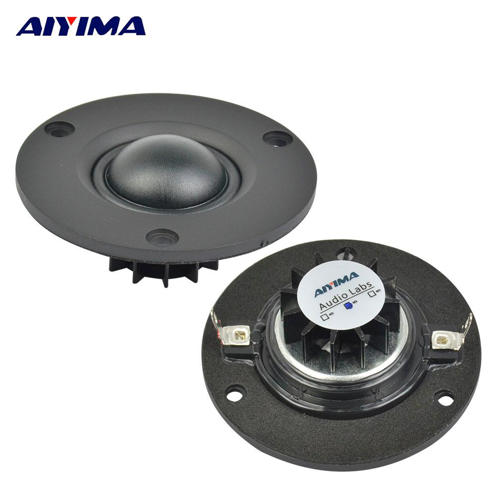 AIYIMA 2 Cái Loa Tweeter di động âm thanh mini 2,5 inch 25 Core 6 8 Ohm 15W Cơn sốt màng lụa Loa Hifi cho rạp hát tại nhà Màu sắc: Loa 6 Ohm