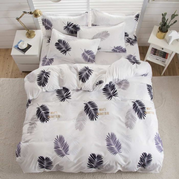 Bộ chăn ga gối Cotton cao cấp 1m6x2m lá cành THC196