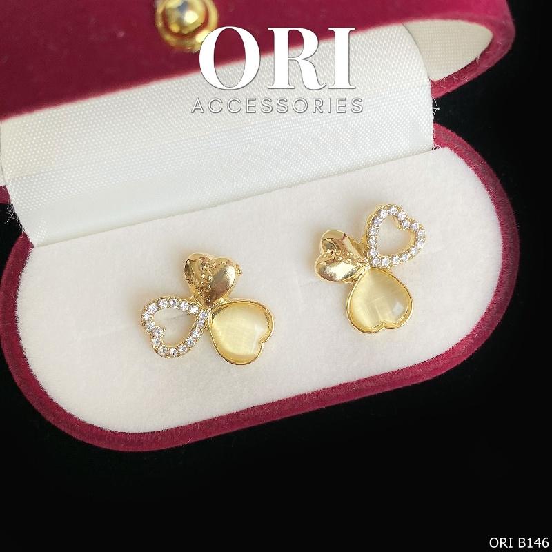 Bông tai nữ Cỏ 3 lá Clover xinh xắn dễ thương ORI ACCESSORIES B146