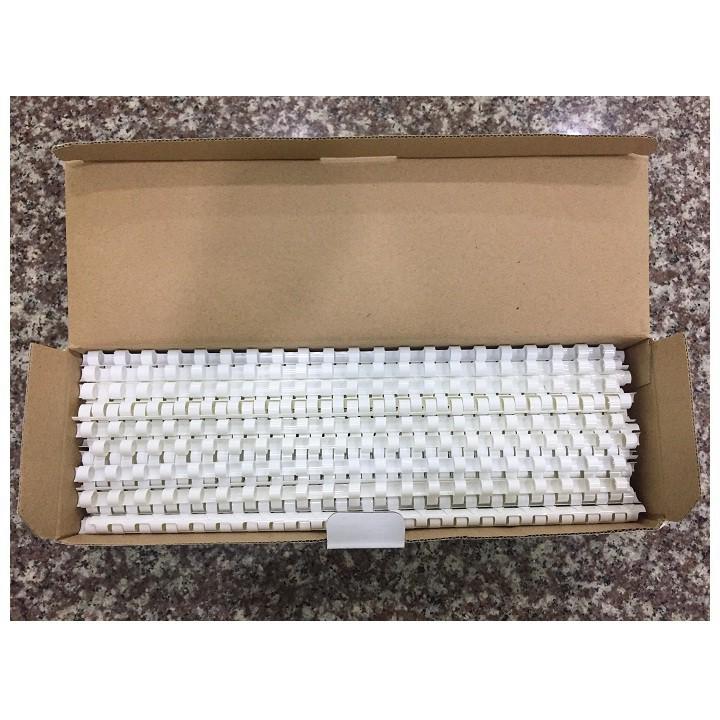 Gáy lò xo nhựa DSB 12 mm - Trắng