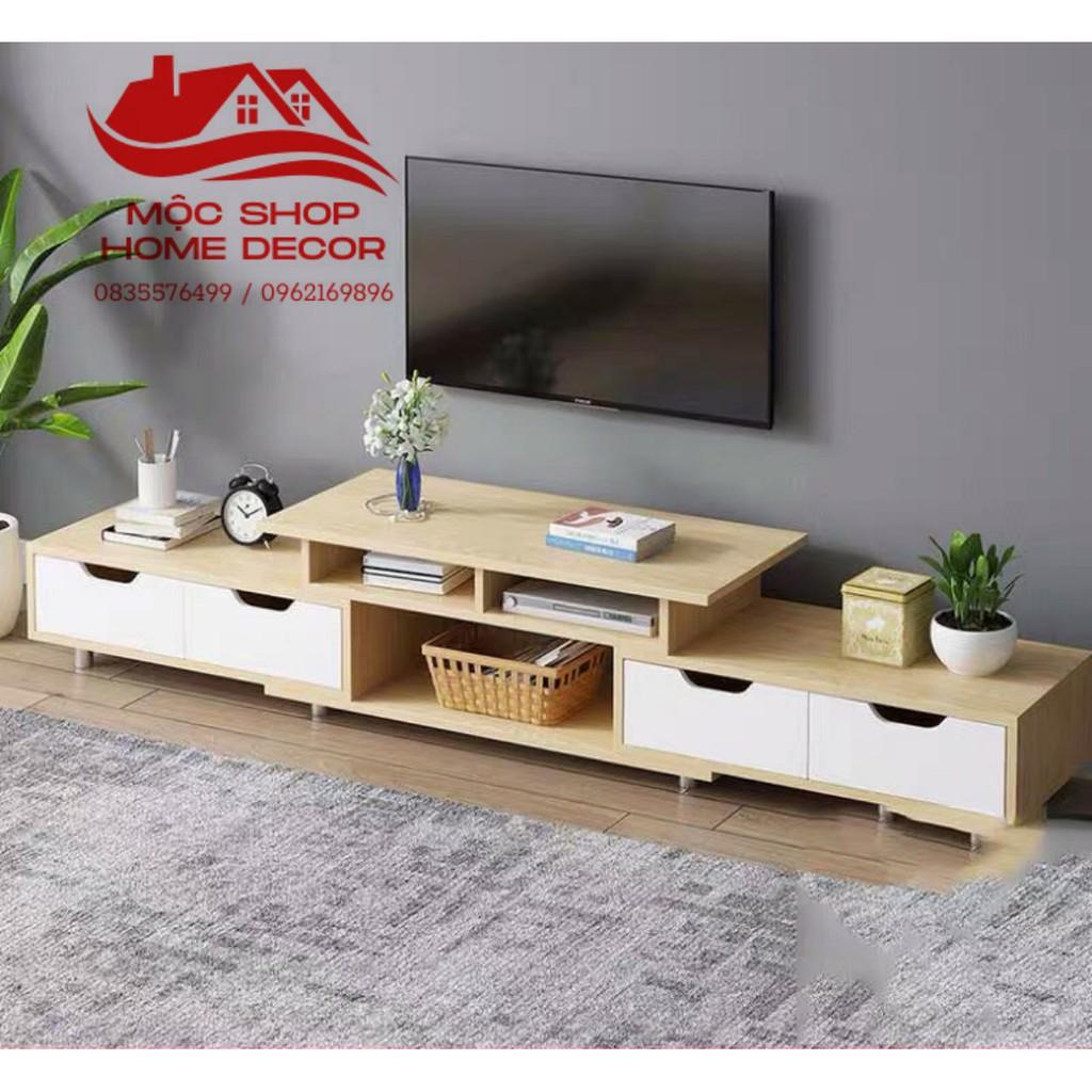 Tủ tivi, tủ kệ tivi phòng khách A1966 (120-190)*30*36cm gỗ MDF 12mm chống thấm