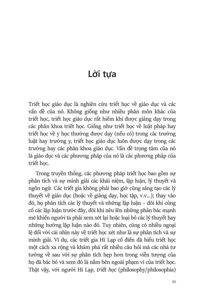 Triết Học Giáo Dục - Philosophy Of Education (Tái Bản 2023)