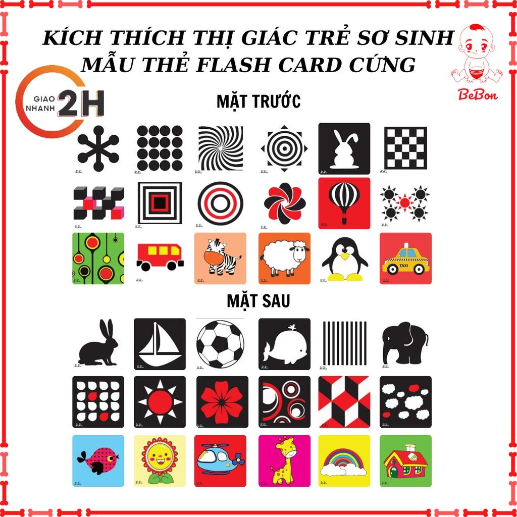 Thẻ Flash Card Kích Thích Thị Giác Cho Trẻ Sơ Sinh BeBon