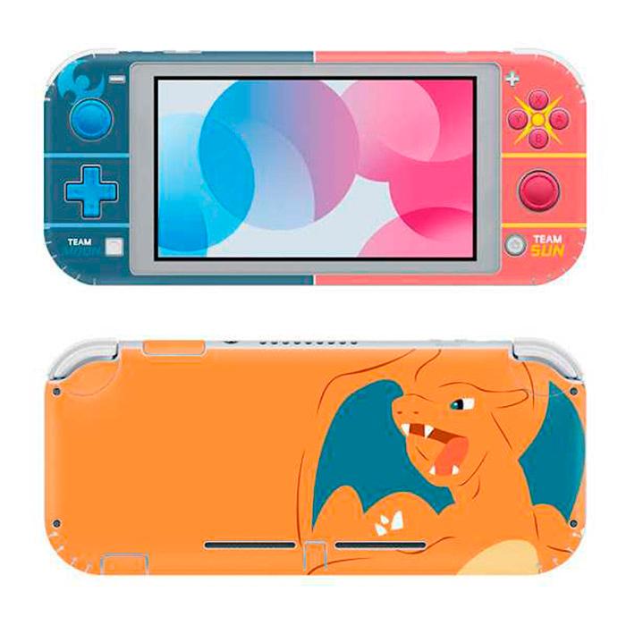 Skin decal dán Nintendo Switch Lite mẫu Pokemon Lizardon Mega (dễ dán, đã cắt sẵn)