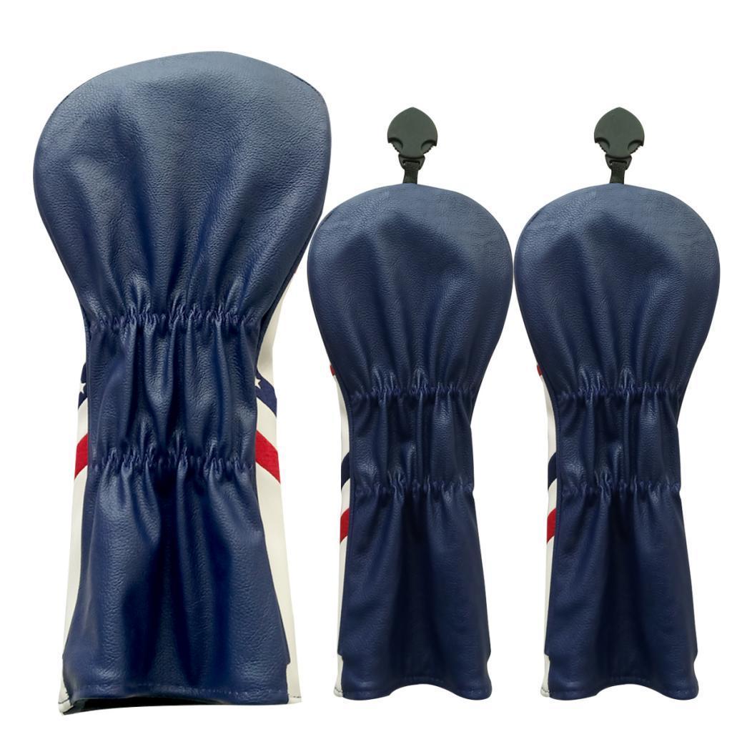 3pcs/set Golf Club Head Cover Wood Driver Headcover With Number Tag