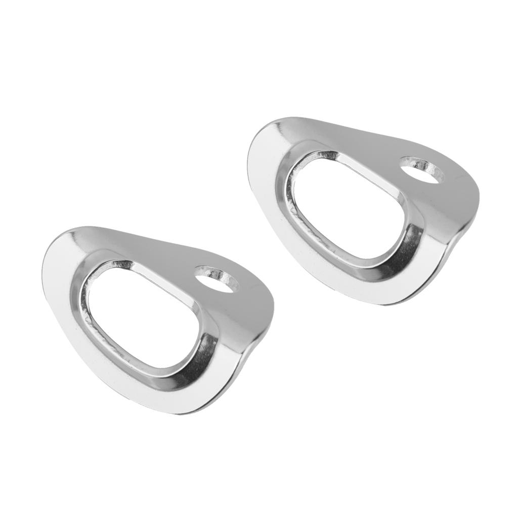 2 Pieces Stainless Steel Bolt Hanger for Mountaineering Rock Climbing