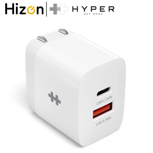 Sạc Nhanh Iphone 13 I 12 20w Hyperjuice 2 Cổng Charger Small Size HJ205 Hàng Chính Hãng