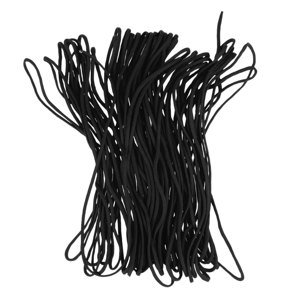 7 Strand Core Cord 300lb Paracord Parachute Rope Lanyard Black