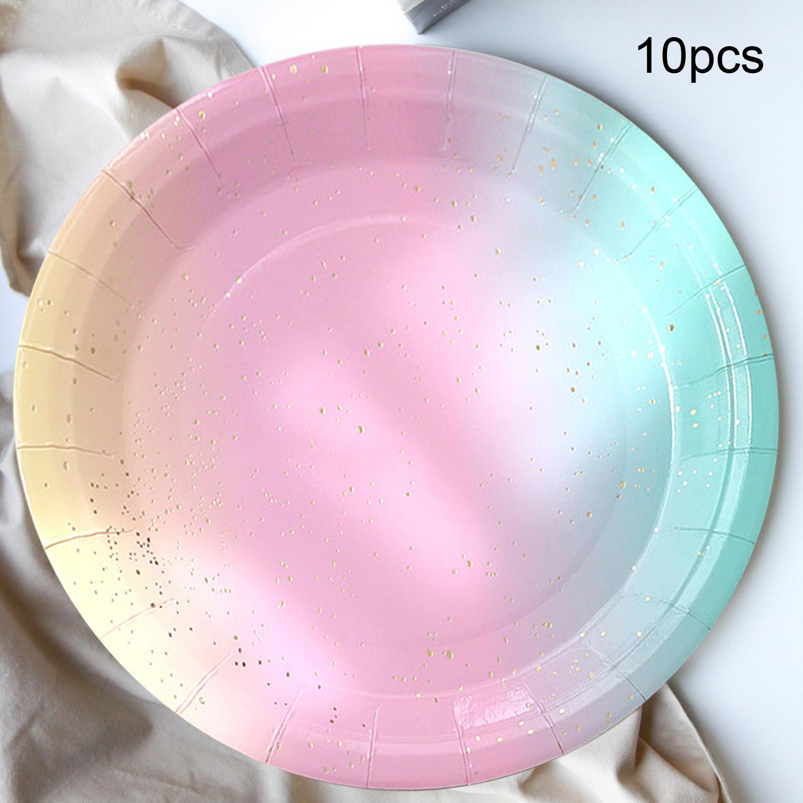 Dinnerware Set Paper Plates Banner Cups Tablecloths for Weddings Birthday