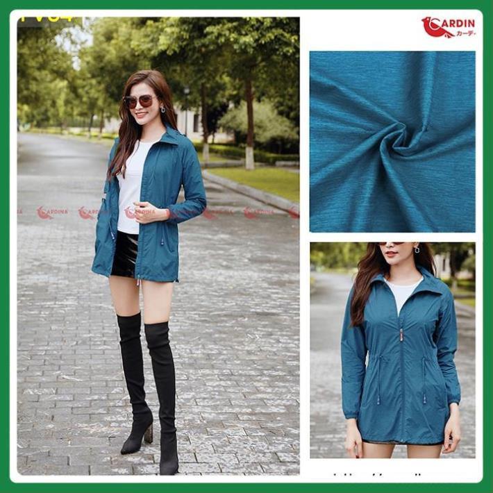 Áo Khoác Nữ, Áo Gió Nữ Vân Xước 2 Lớp Cao Cấp Dáng Dài Cho Nữ - Cản Gió, Chống Nước, Chống Nắng