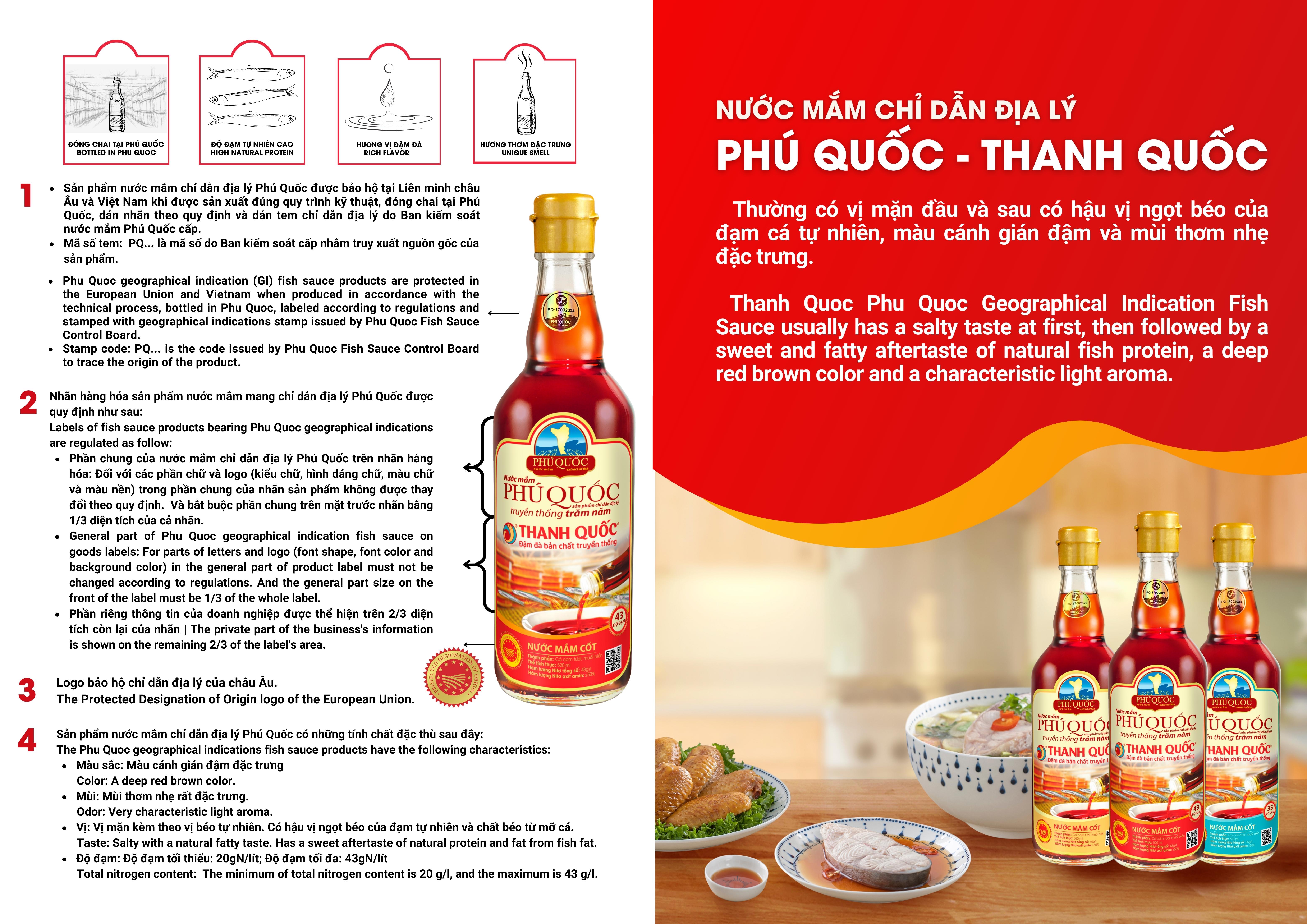 Hộp 6 Chai Nước Mắm Phú Quốc - Thanh Quốc 180ml 43N