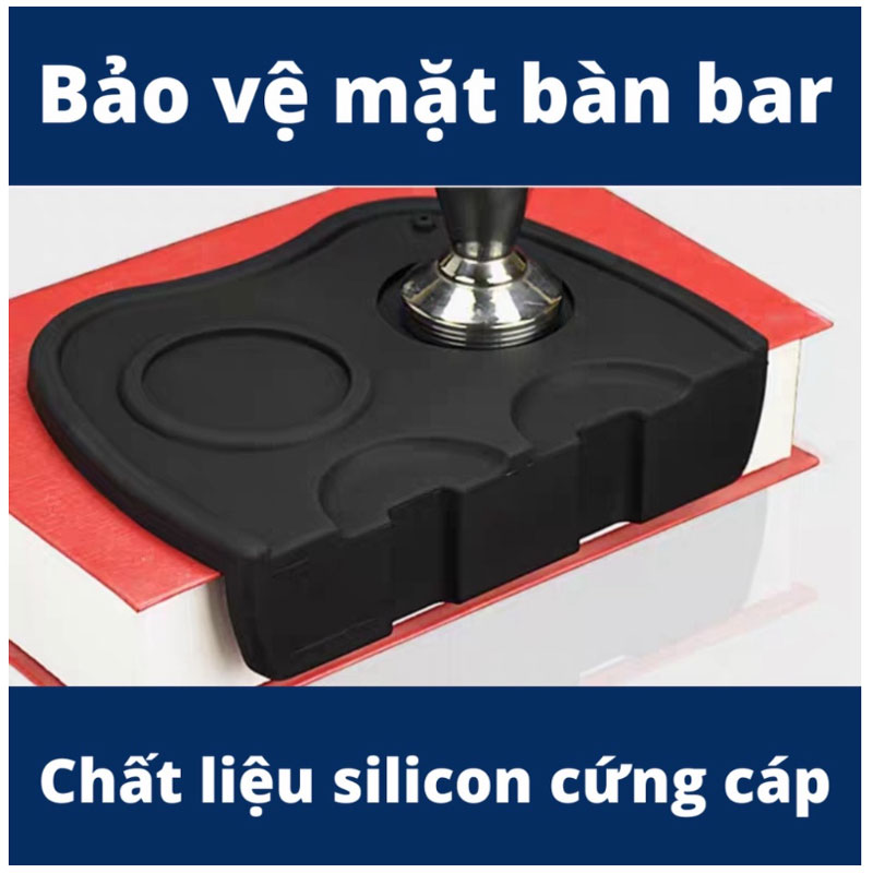 Tấm lót temper silicon M202 để bàn pha chế, dụng cụ pha cà phê espresso chống trầy xước, trơn trượt khi pha