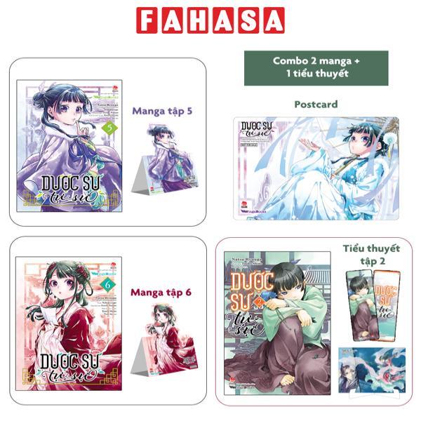 Bộ Sách Dược Sư Tự Sự: Tập 5 + 6 (Manga) + Tập 2 (Light-Novel) - Tặng Standee Ivory + Bookmark + Postcard Có Chân Đế + Postcard PVC