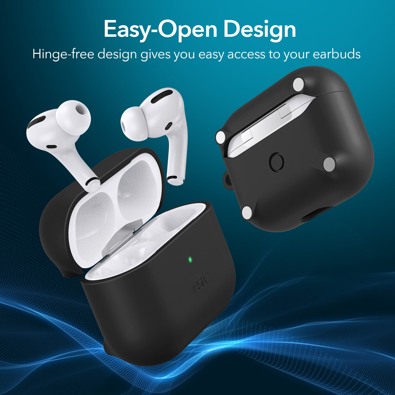 Bao Case ESR Magsafe Hybrid Protective Bounce Carrying Case dành cho AirPods 3 - Hàng Chính Hãng