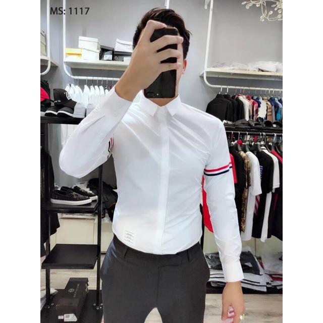 Sơ mi quốc dân hàng cao cấp chất cotton lụa trơn không nhăn hàng slimfit body