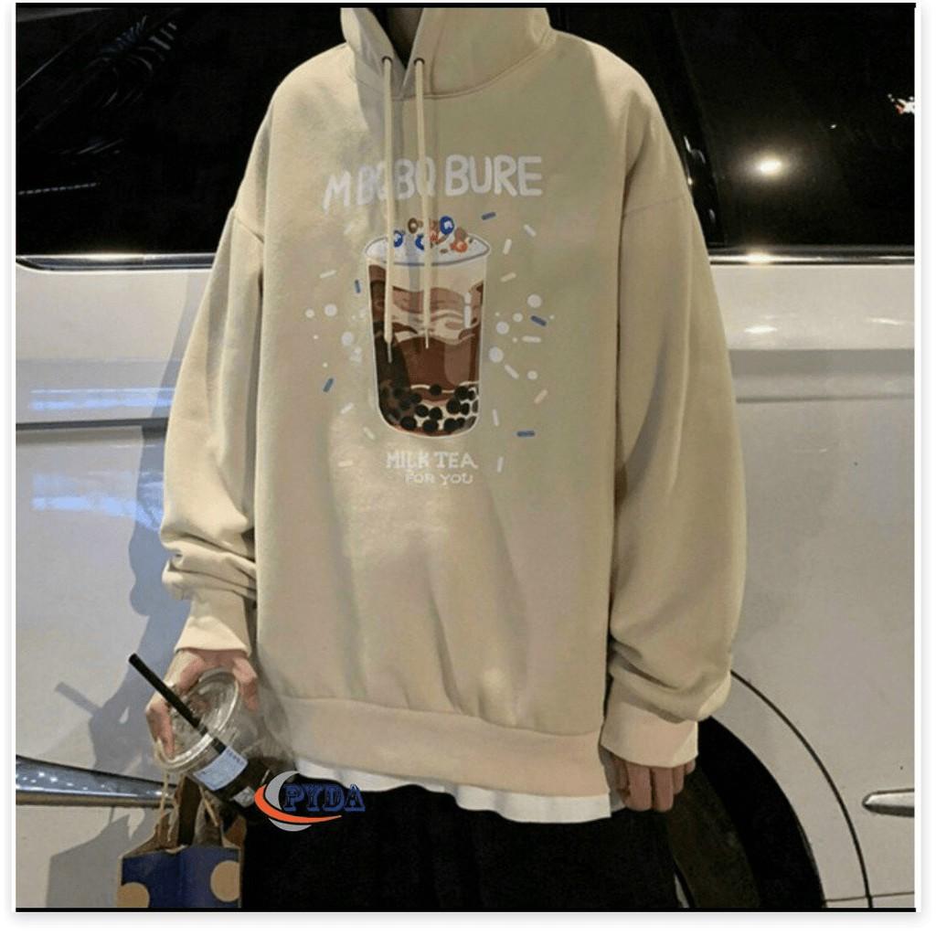 ÁO KHOÁC NAM NỮ HOODIE THUN NỈ,THIẾT KẾ MÀU SẮC XINH ĐỘNG,ĐẶC BIỆT LÀ CHẤT LIỆU VÃI THOÁNG MÁT IN HÌNH LI TRÀ SỬA TRÂN CHÂU SIÊU ĐÁNG YÊU-Jins Store