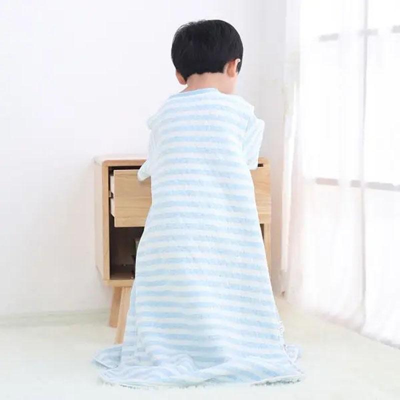 Bé Thu Xuân Ấm Áp Ngủ Túi Tròn Bé Trai Bé Gái Cotton Nguyên Chất Có Thể Tháo Rời Tay Túi Ngủ 2 Chiều thiết Kế Dây Kéo