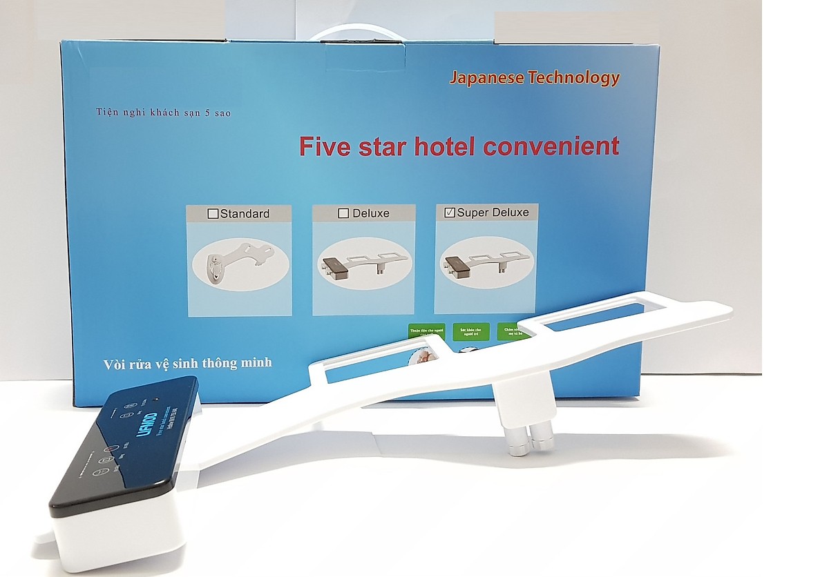 Vòi xịt vệ sinh thông minh 2 vòi phun bản cao cấp Deluxe bidet