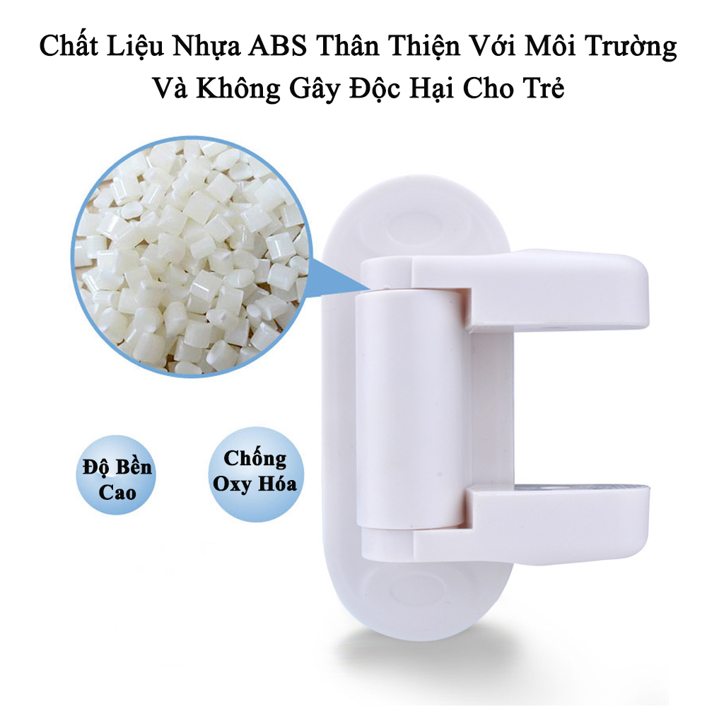 Dụng Cụ Khóa Cố Định Tay Nắm Cửa KUNBE Không Cần Khoan, An Toàn Chống Trộm Bảo Vệ Bé