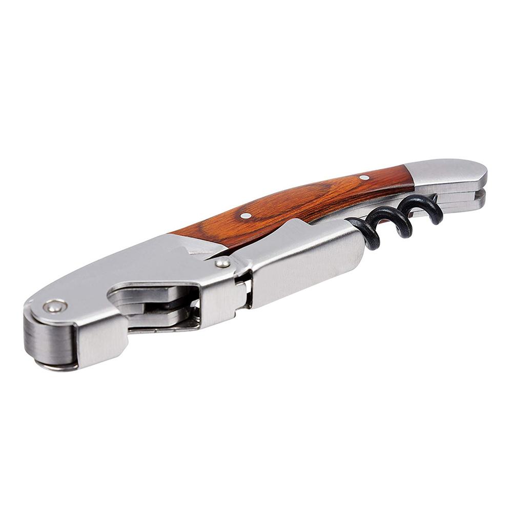 Multifunction Portable Wood Handle Red Wine Opener Screw Corkscrew Wine Bottle Opener Cook Tool
