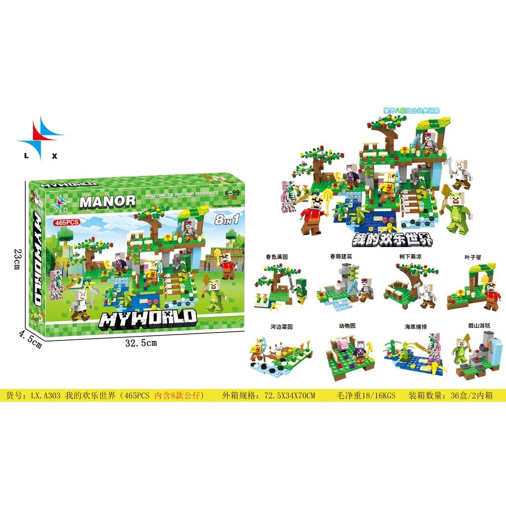Bộ Lắp Ráp Ghép Hình MYWORLD 465 Miếng Ghép Thành 9 Chủ Đề Khác Nhau LX.A303