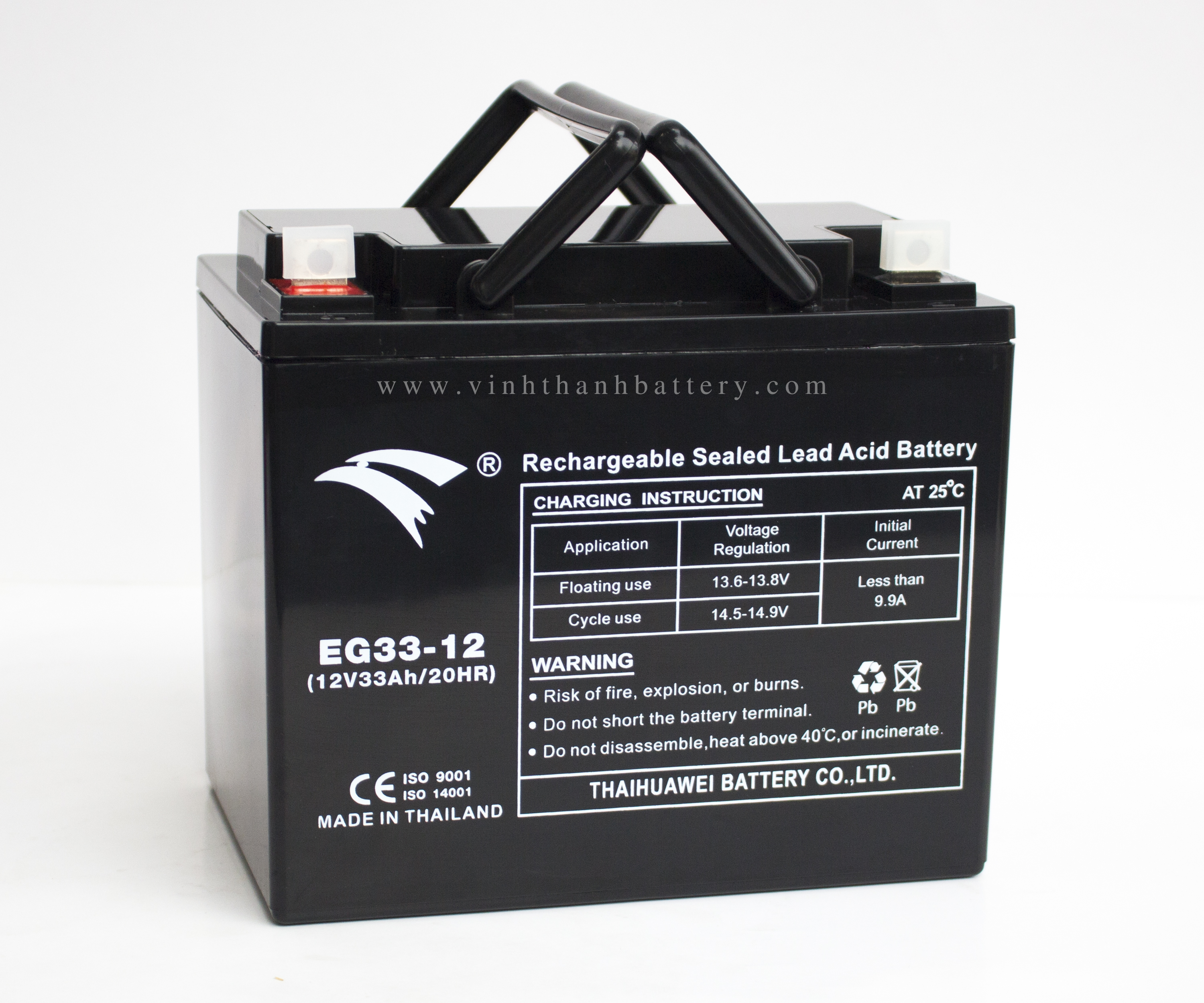 Ắc quy Năng lượng, Viễn thông, Công nghiệp EAGLE 12V - 33AH