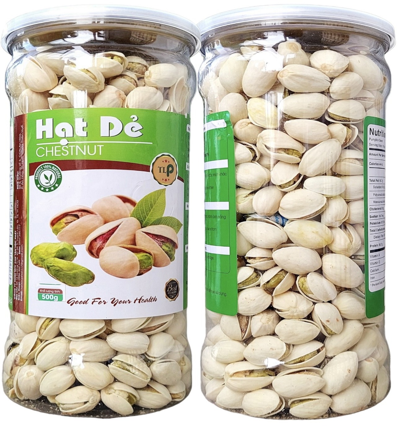 1KG - COMBO 2 HŨ HẠT DẺ CƯỜI CAO CẤP TÂN LỘC PHÁT