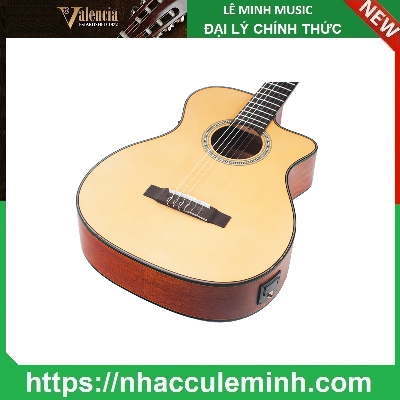 Đàn Guitar Acoustic Classic Valencia VA434CE