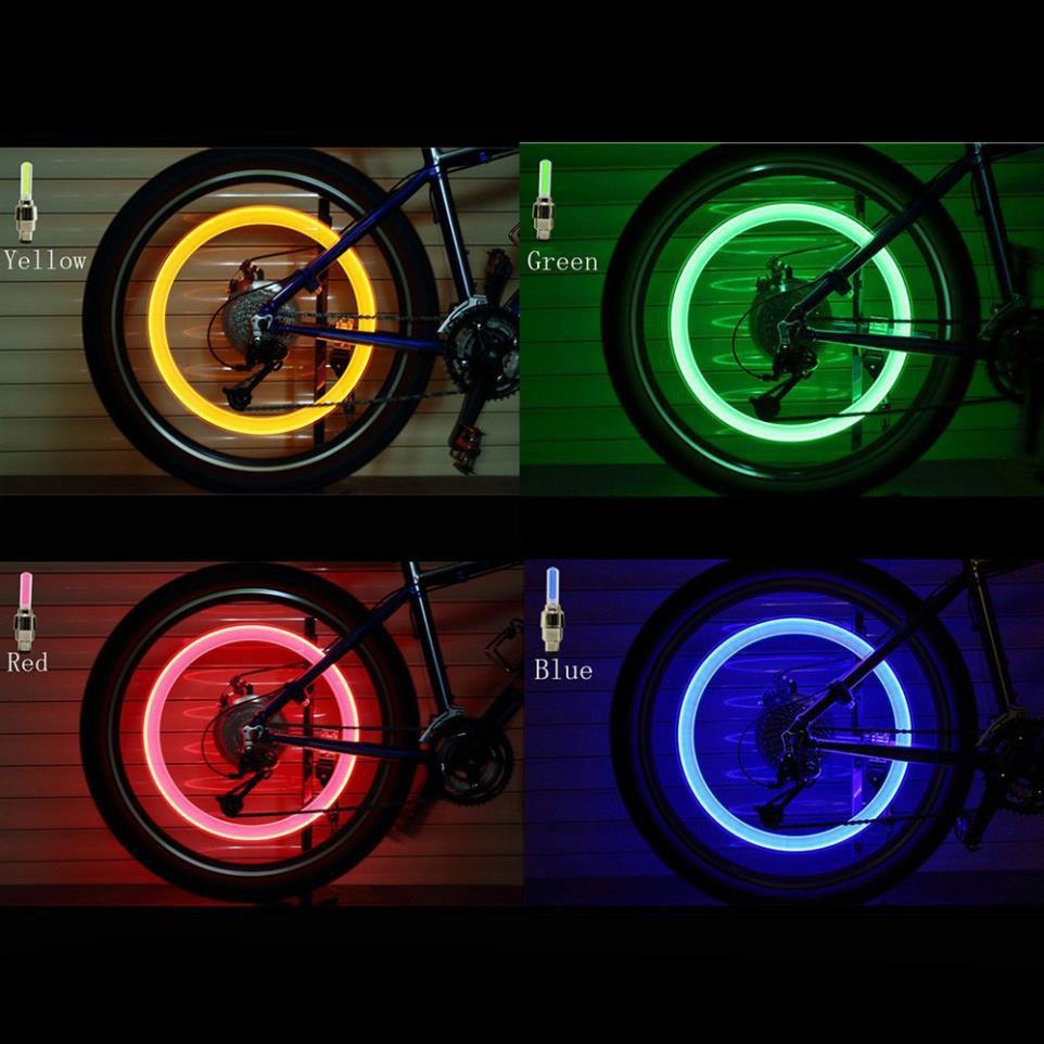 Đèn LED Neon Gắn Nắp Van Xe Đạp/ Xe Máy Phát Sáng Độc Đáo