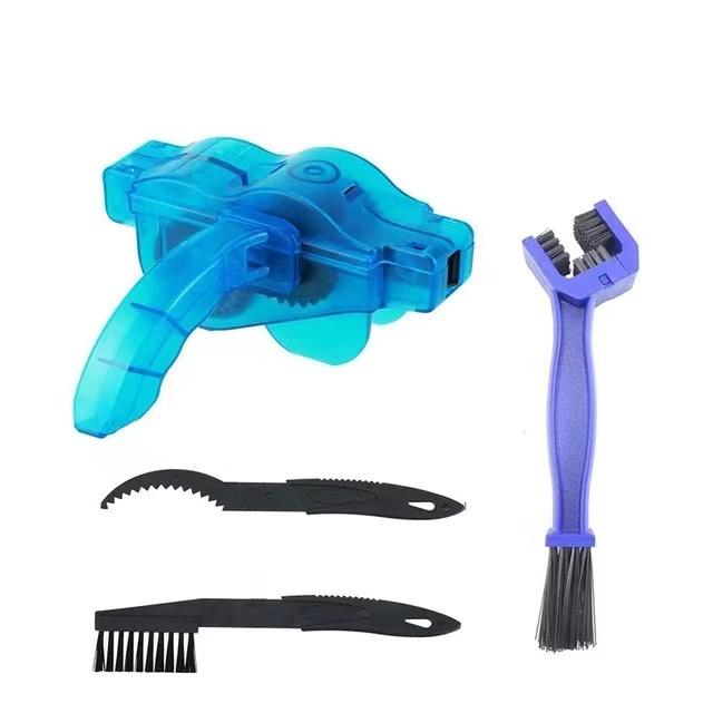 Bộ làm sạch xích xe đạp Bộ dụng cụ làm sạch xích xe đạp Bộ dụng cụ làm sạch dây chuyền Bàn chải chà sàn Dụng cụ rửa xe đạp Phụ kiện cho núi, đường bộ, BMX