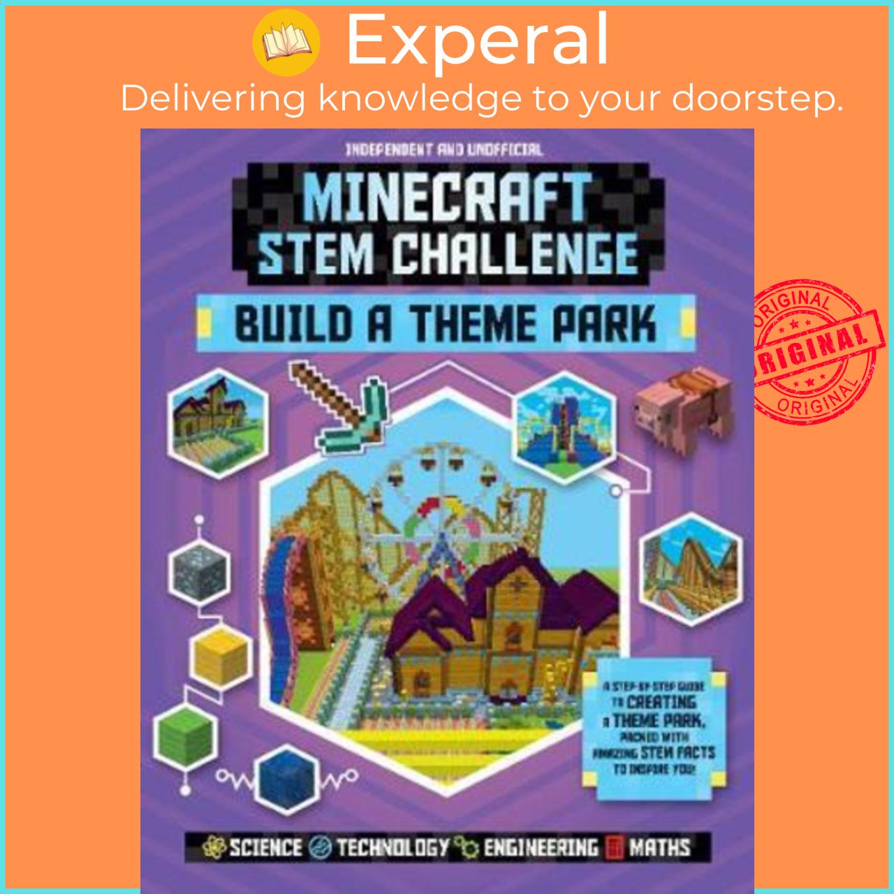 Sách - Minecraft STEM Challenge: Build a Theme Park by Anne Rooney