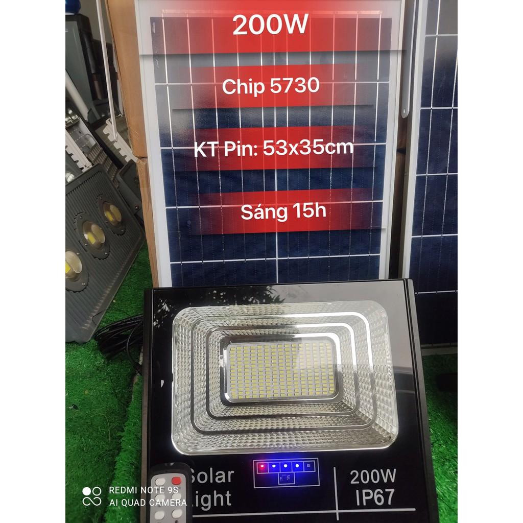 Đèn Năng Lượng Mặt Trời 200w, Chuẩn IP67, Sáng Liên Tục 12h,