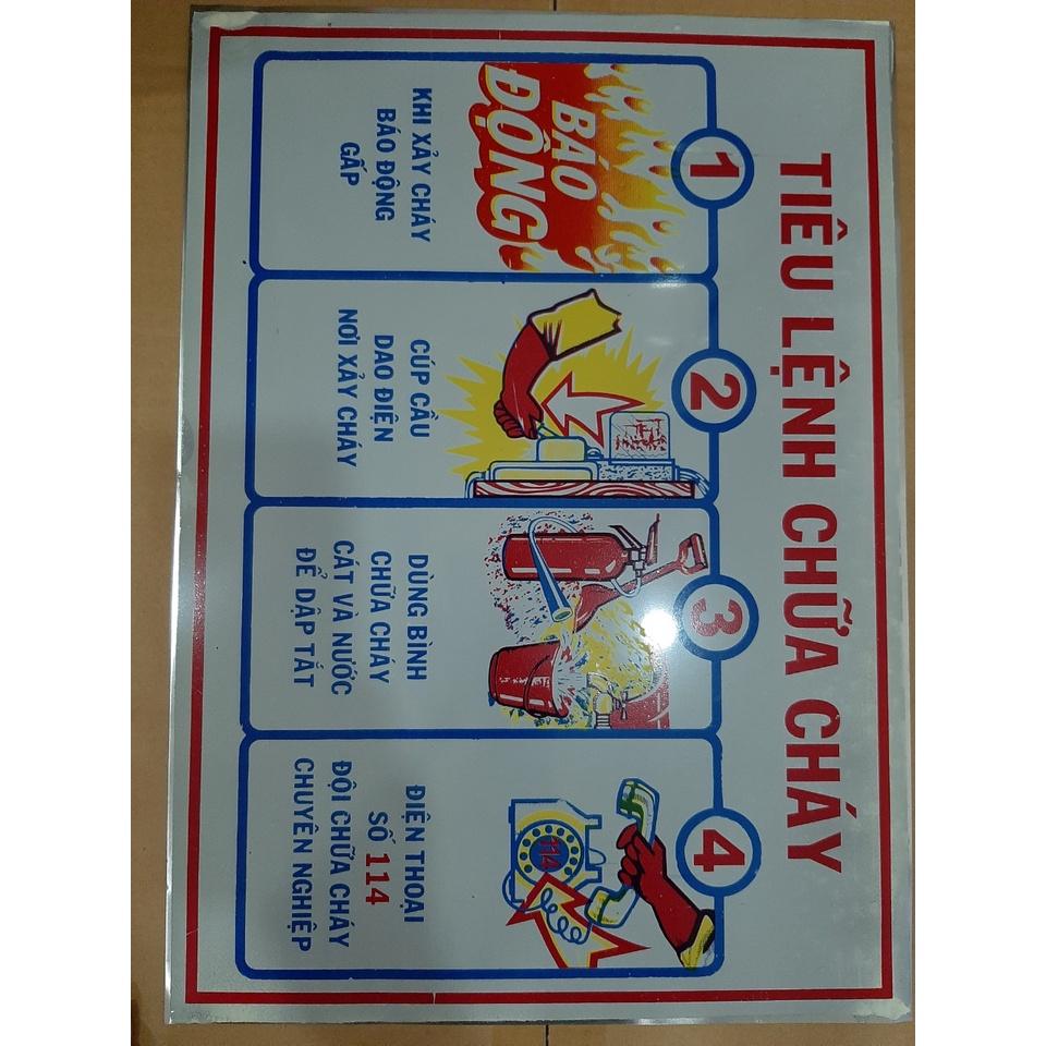 Bảng nội quy, tiêu lệnh , cấm lửa, cấm thuốc PCCC , bảng nội quy tiêu lệnh phòng cháy chữa cháy.