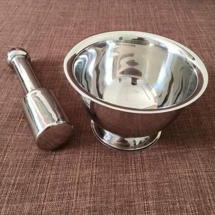 Bộ chày cối inox size 18cm