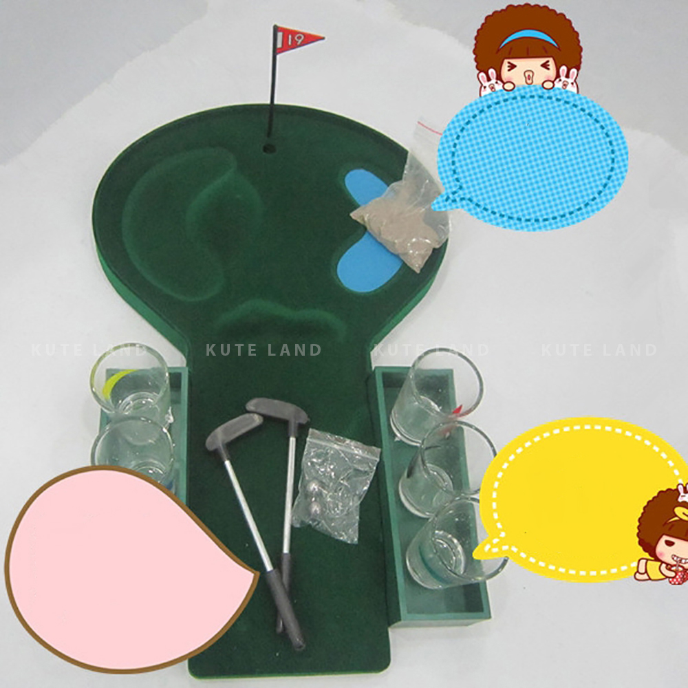 Bộ trò chơi Golf Drinking Game kết hợp giữa đánh Golf và thử thách uống bia rượu