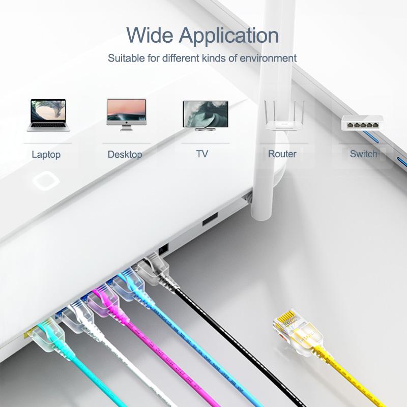 SAMZHE CAT6A Ethernet Cable Cat6 LAN Cáp UTP Cáp vá cho PS PC Modem Modem Bộ định tuyến Gigabit Cat 6 Cáp Ethernet