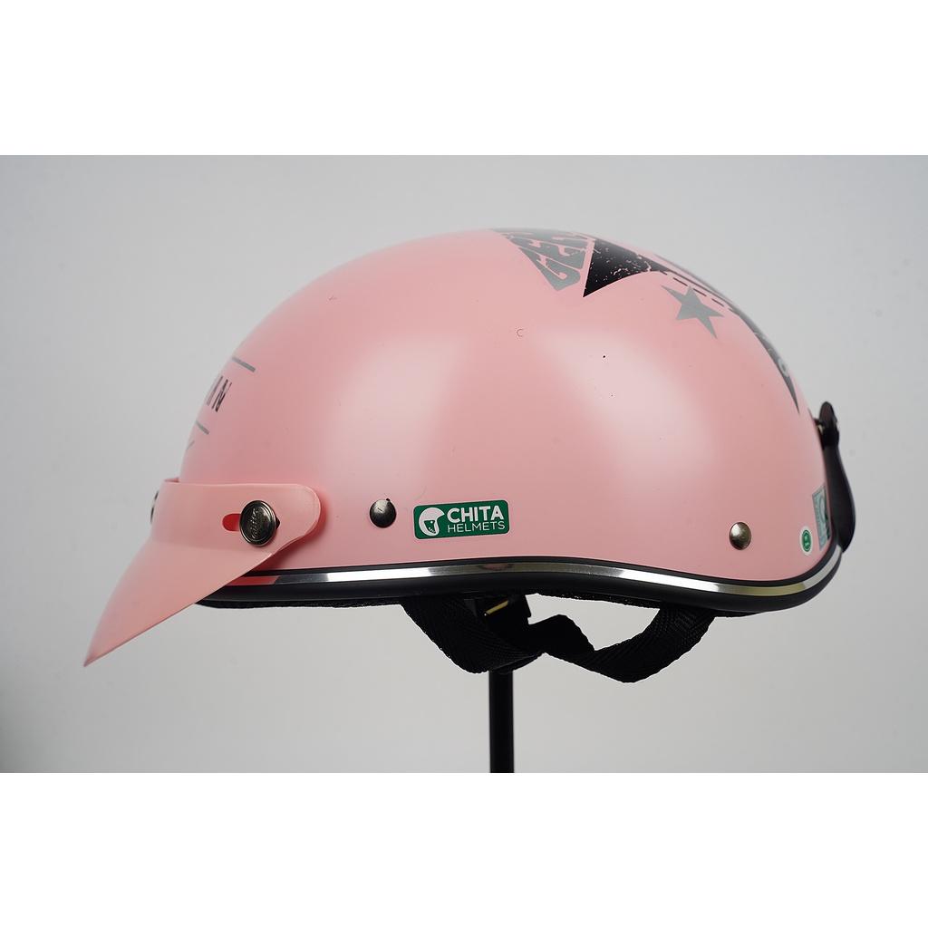 Mũ Bảo Hiểm 1/2 Đầu CHITA HELMETS CT6B1 Tem Gentlemen Cat